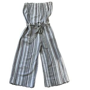 Strapless Wide Leg Jumpsuit